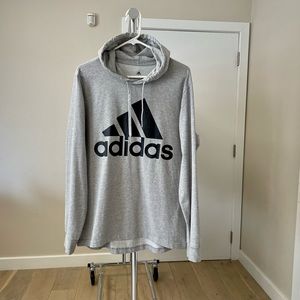 Adidas light-weight hoodie Size L Gray